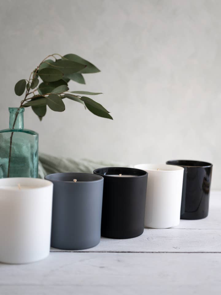 White Label Candle - Gloss White for wholesale by Soy Wax Village