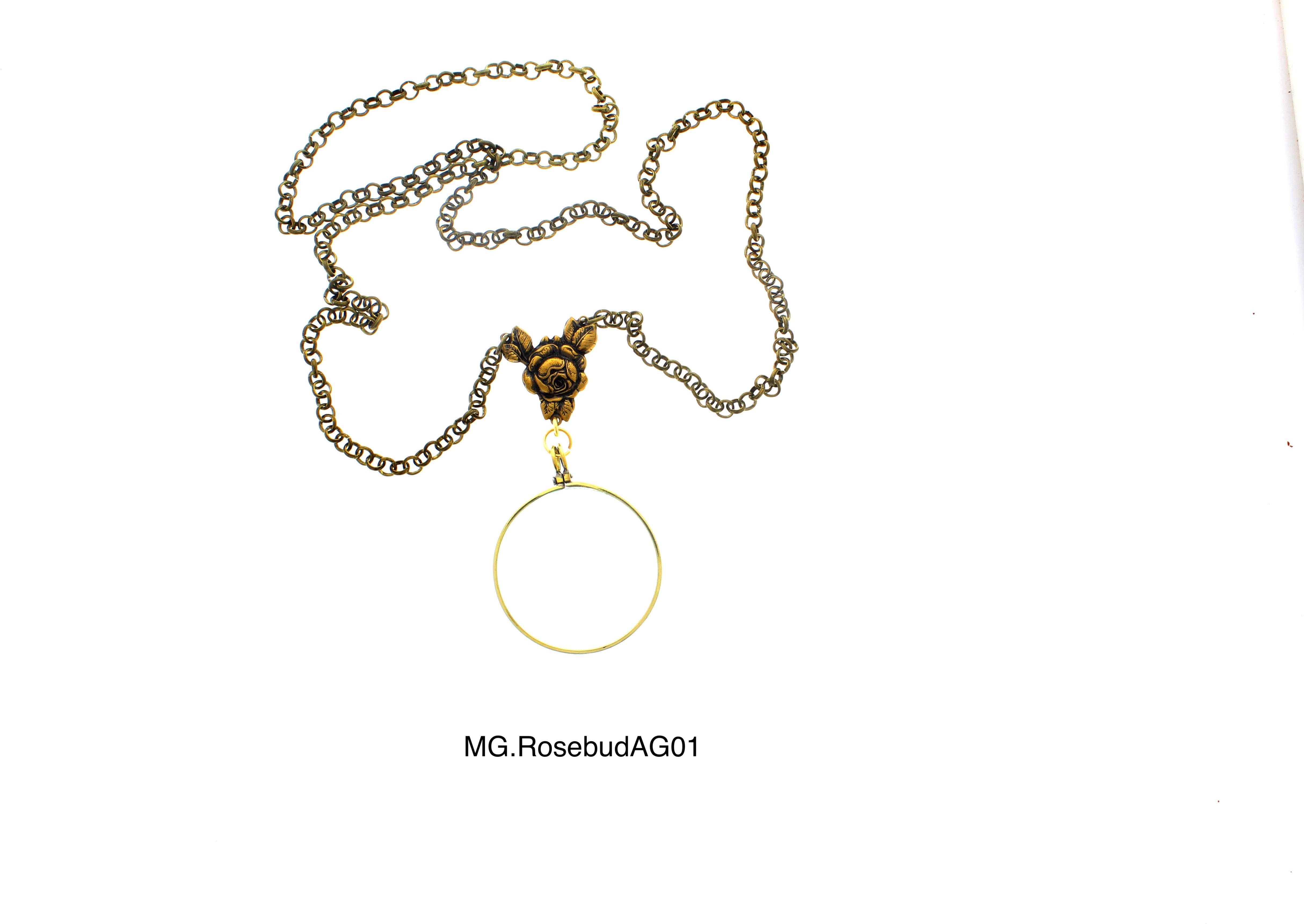 HHH Designs - Vendita all'ingrosso Collana con ciondolo/pendaglio - Collane con monocolo vittoriano in vetro d'ingrandimento in oro antico, ciascuna2