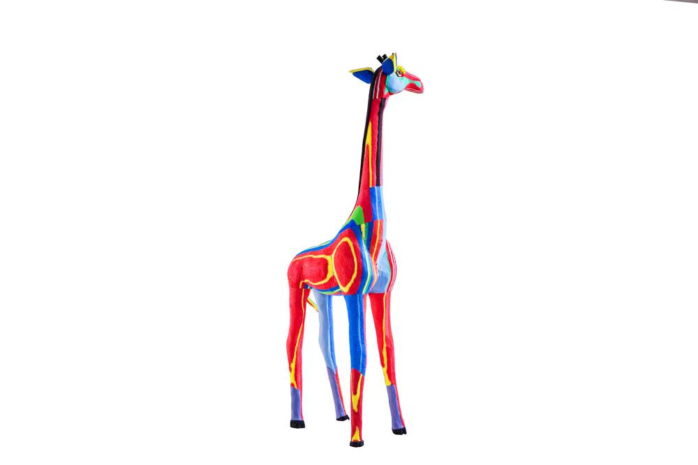 Ocean Sole - Wholesale Sculpture - Reticulated Giraffe Sculpture from Recycled Flip-Flops10