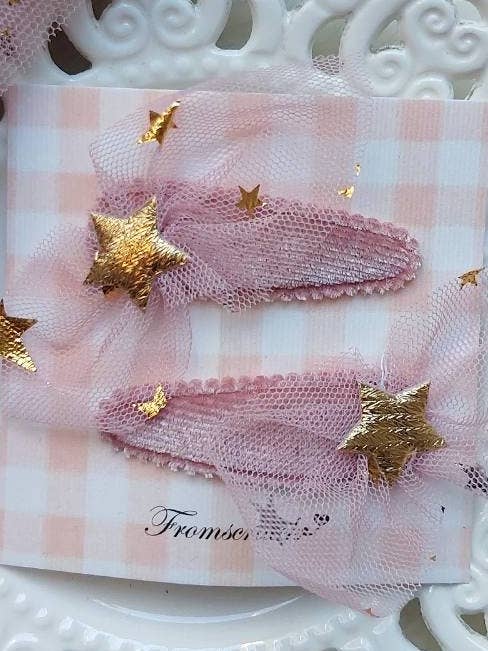 Hårspænder Stardust Pink (2 stk.) for engroshandel hos From Scratch Store