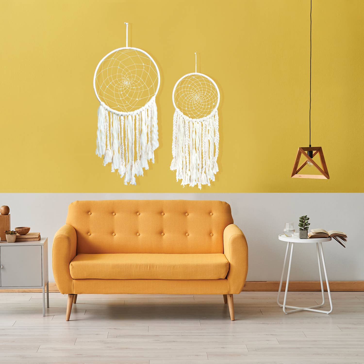 dZi Handmade - Vente Attrape-rêve - Petite décoration murale soleil3