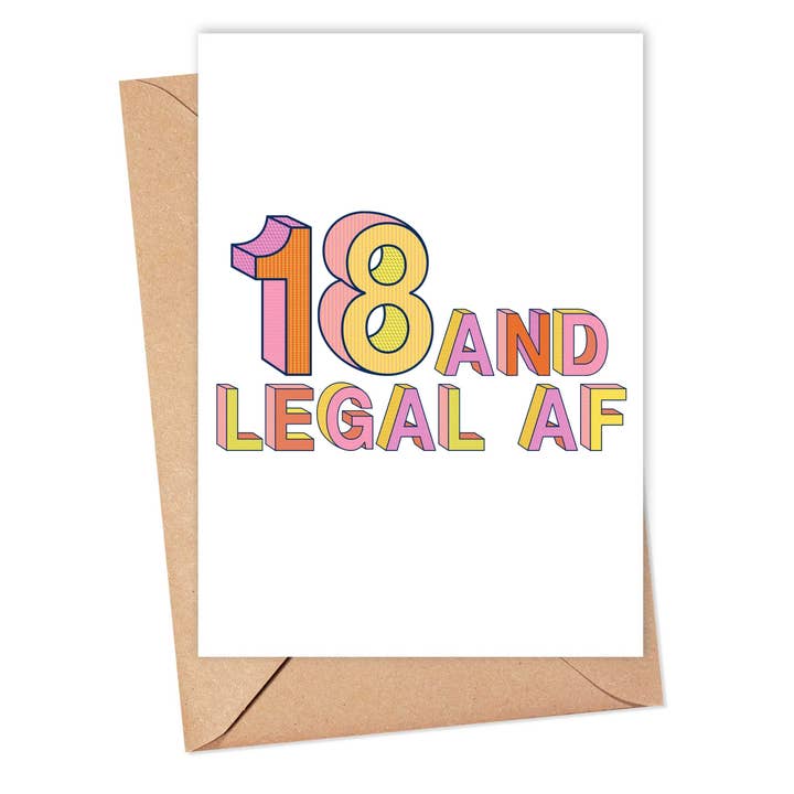 R is for Robo - Wholesale Birthday Card - 18th Birthday Card for Men - Funny Milestone Greeting Cards0