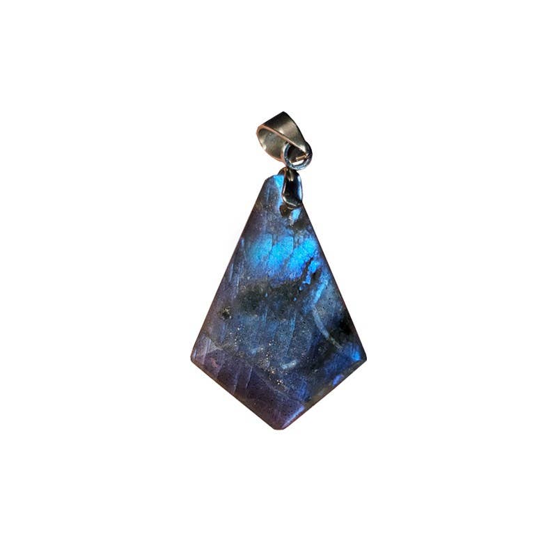 Artisans de Madagascar - Wholesale Pendant/Charm Necklace - Labradorite EXTRA Kite pendant from 2 to 3.5 cm2