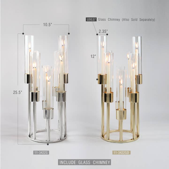 Galore Home - Wholesale Candelabra - Aura Octet Tabletop Candelabra3