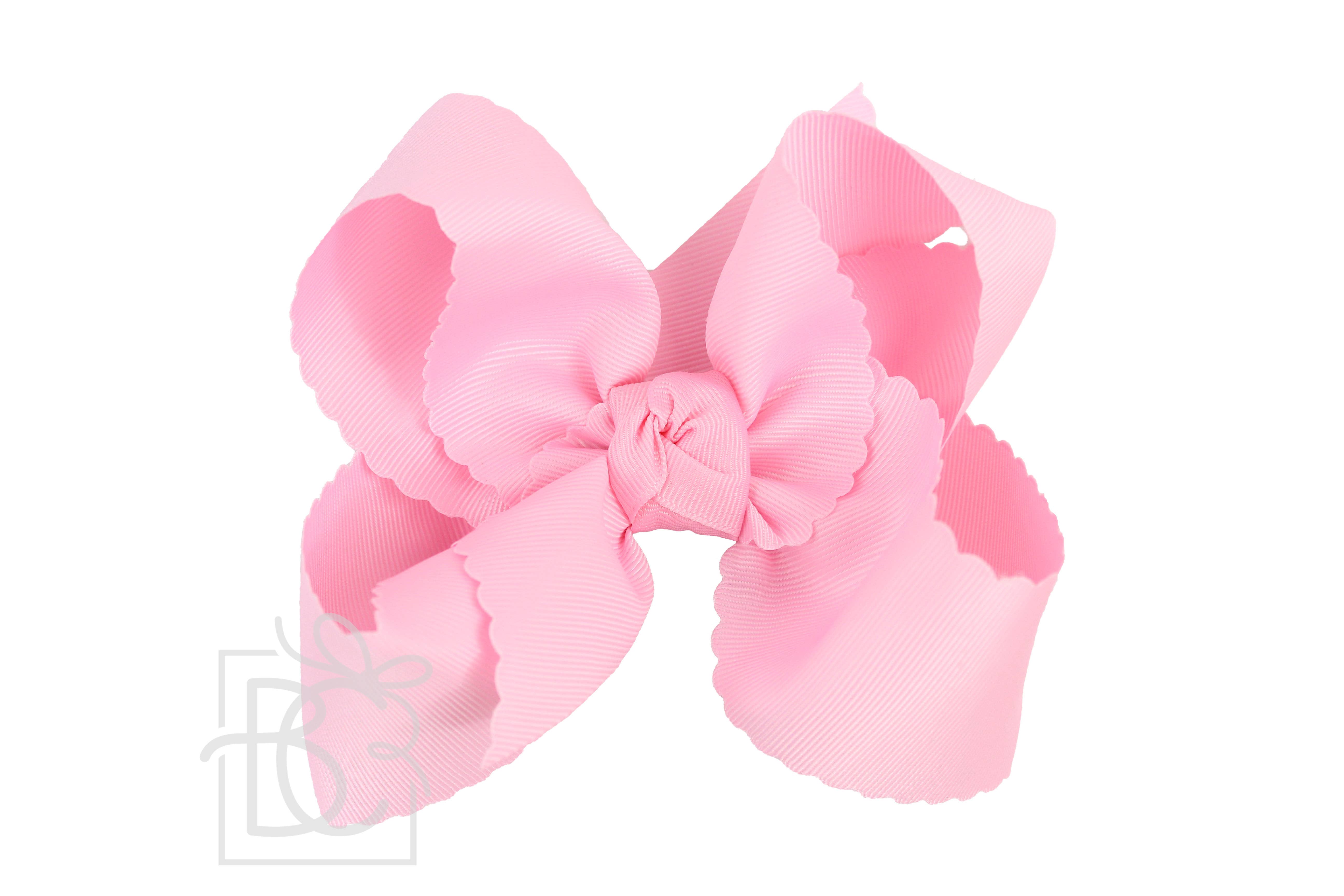 Beyond Creations, LLC – wholesale Hair bow – Kids – SCALLOPED EDGE BOW45