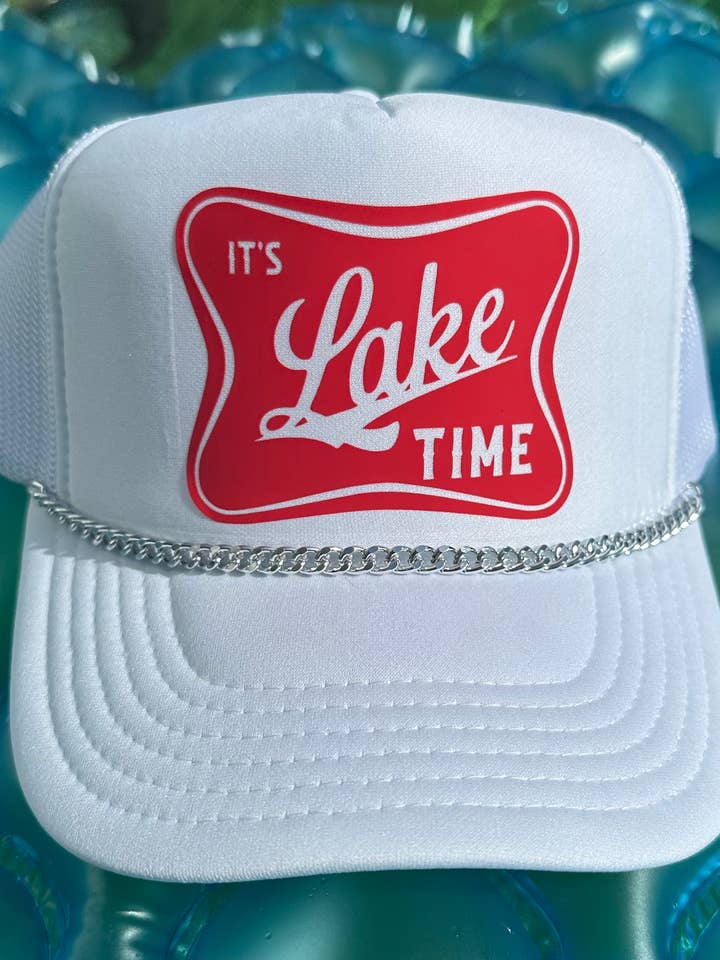 It's Lake Time Trucker Hat for wholesale by Very Cherry