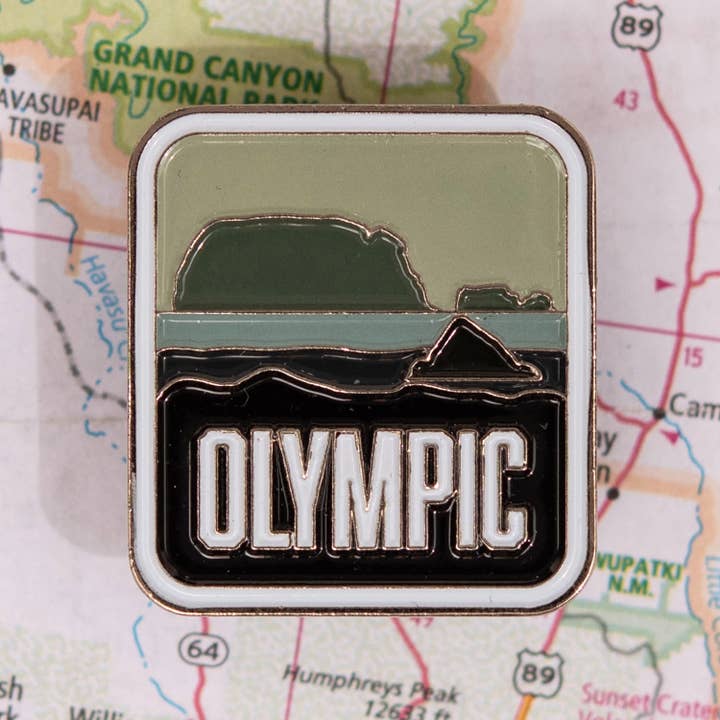 Vagabond Heart - Wholesale Lapel Pin/Button - Olympic National Park Enamel Pin