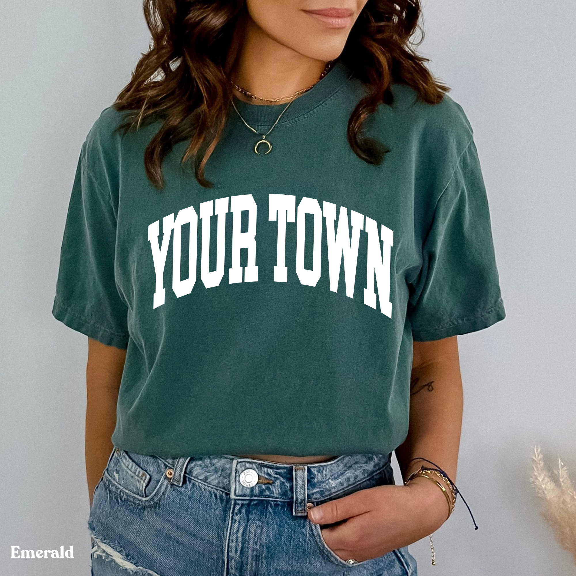 Faith & Life Christian Brands – Engroshandel T-shirt med print - Dame – Custom City Comfort Farver Heavyweight Hometown T-shirt3