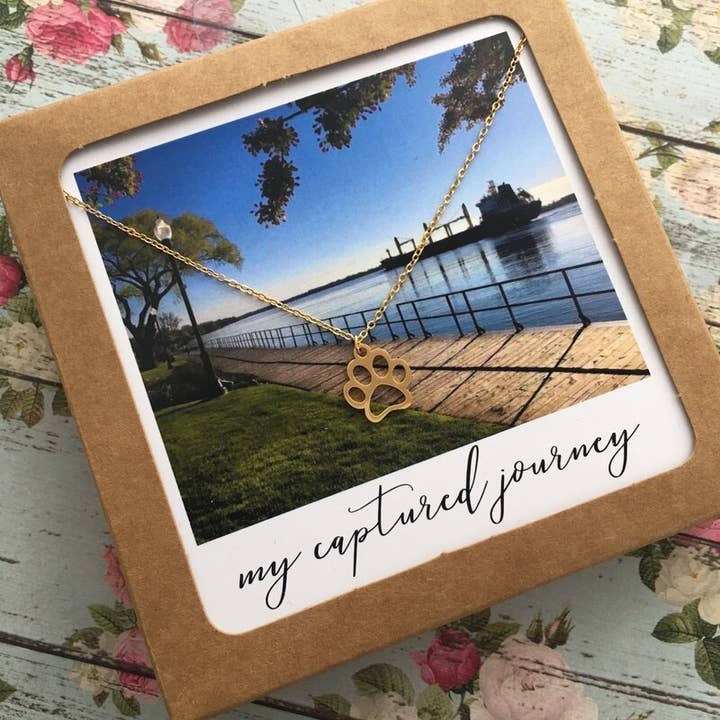 Pet Paw Necklace for wholesale by My Captured Journey