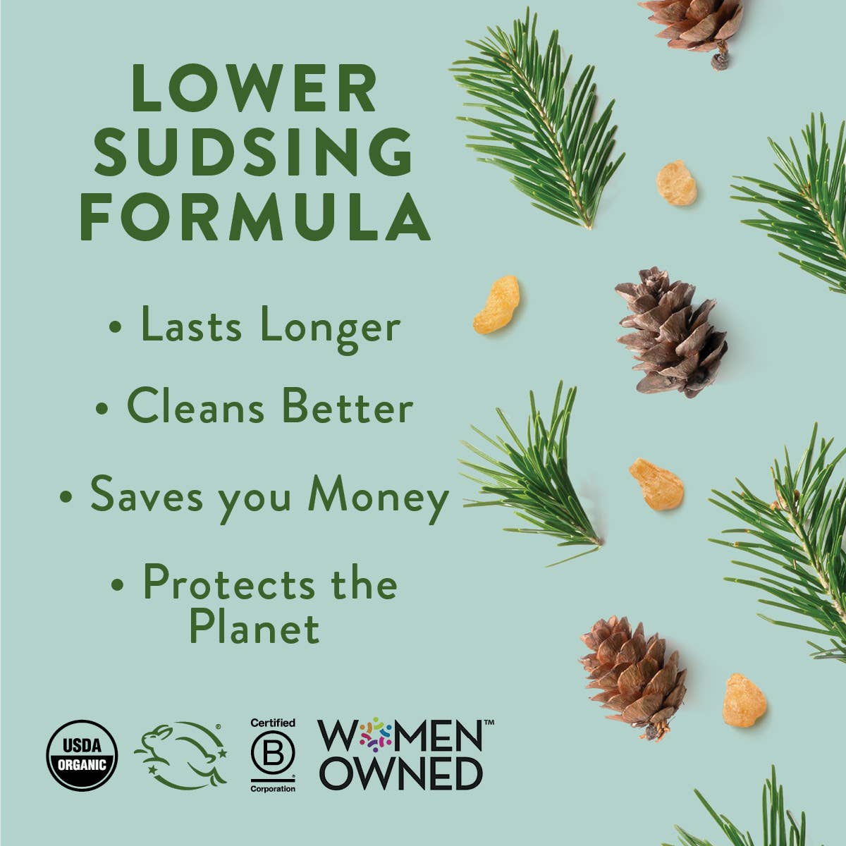 Rebel Green - Wholesale Dish Soap - Dish Soap - Frankincense & Pine 16oz (unit) 3