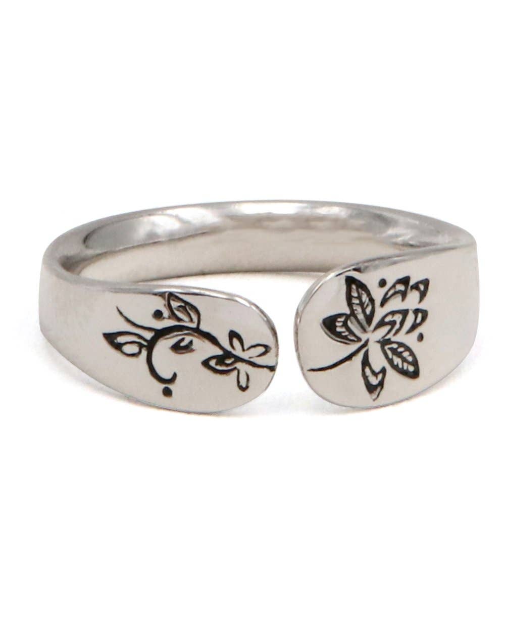 Culture Spot – wholesale Band/Stackad Ring – Inspirerande Sterling Silver Justerbar Ring — Jag är nog1