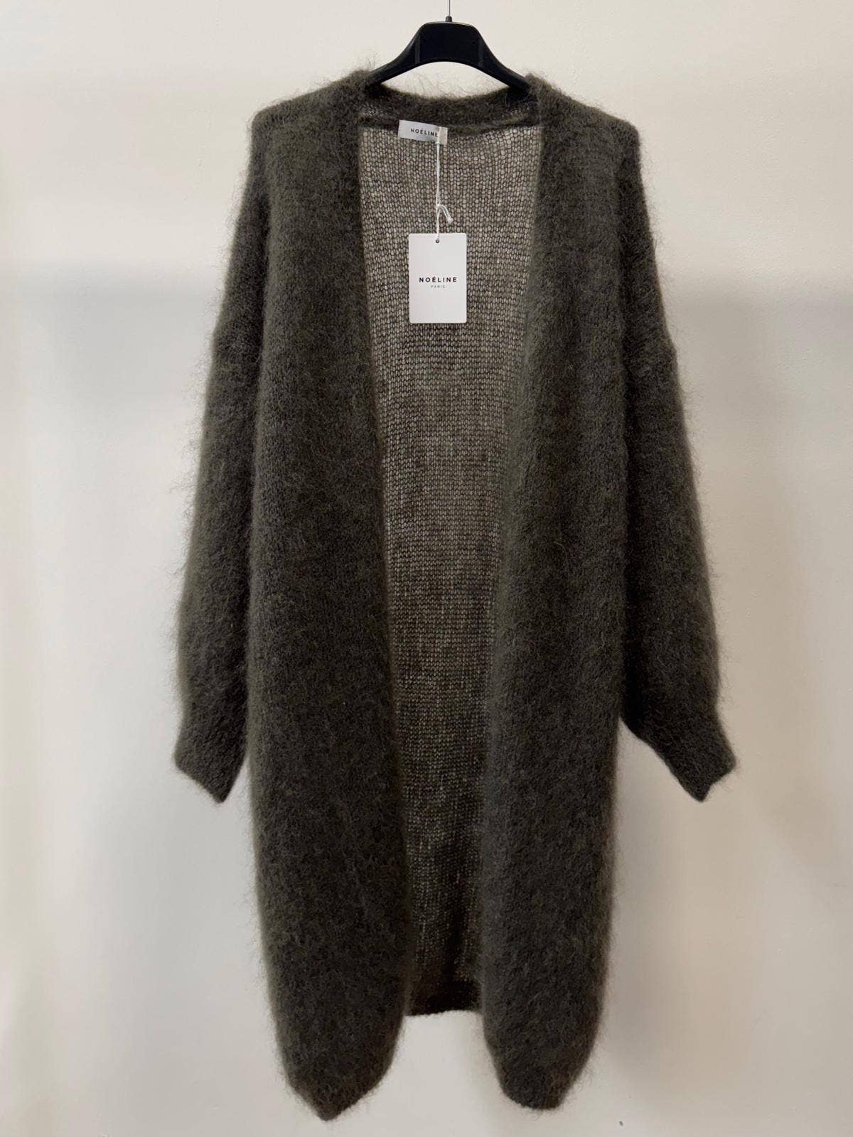 NOELINE – Großhandel Strickjacke – Damen – Lange Weste aus 80% Kid-Mohair 19404