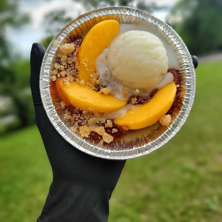 SheaLuxCo - Wholesale Novelty Candle - Peach Cobbler Candle- Dessert Candle- Popular Candle