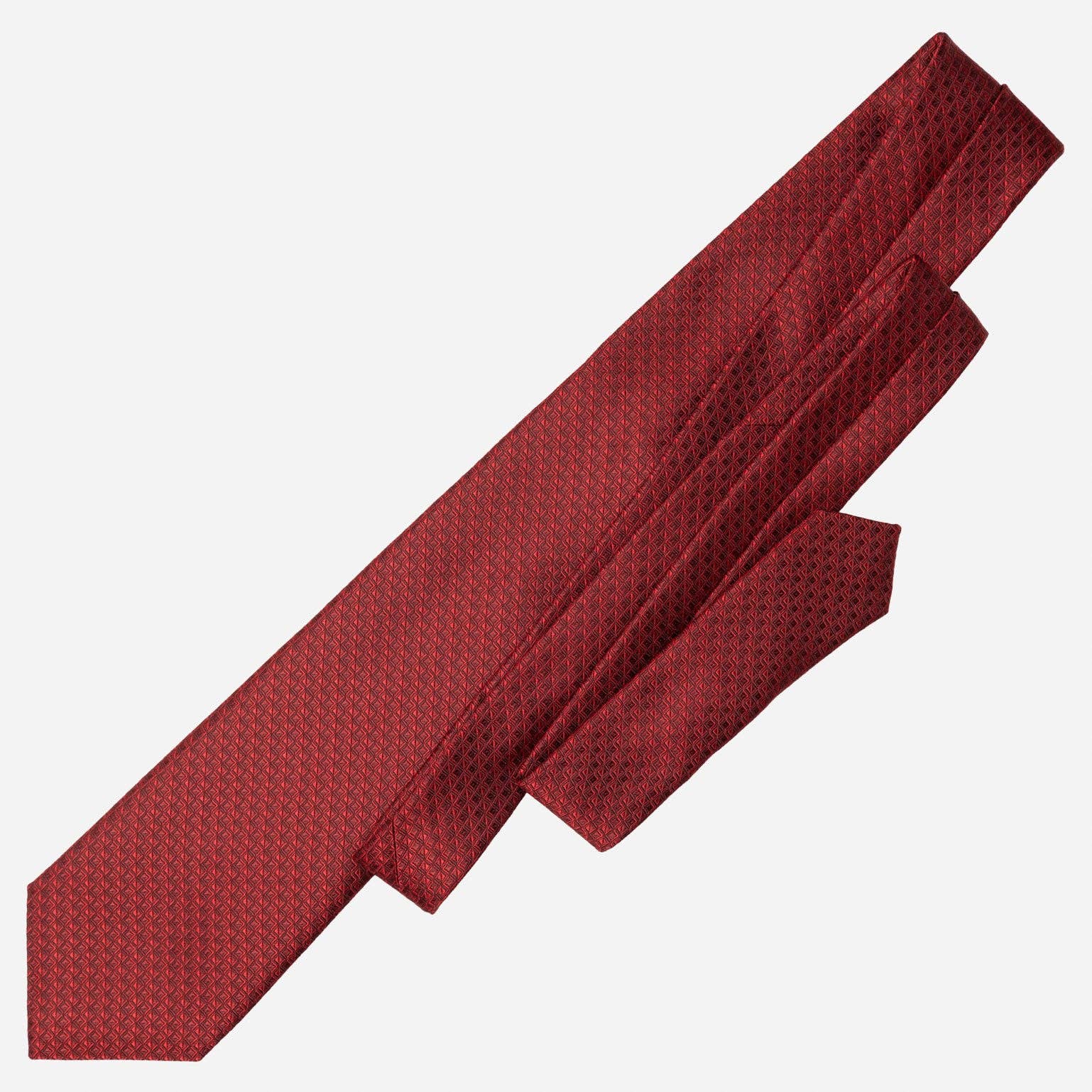 Elizabetta Made in Italy USA – wholesale Necktie – Men’s – Brunelli - Silk Jacquard Tie - Ruby Red6