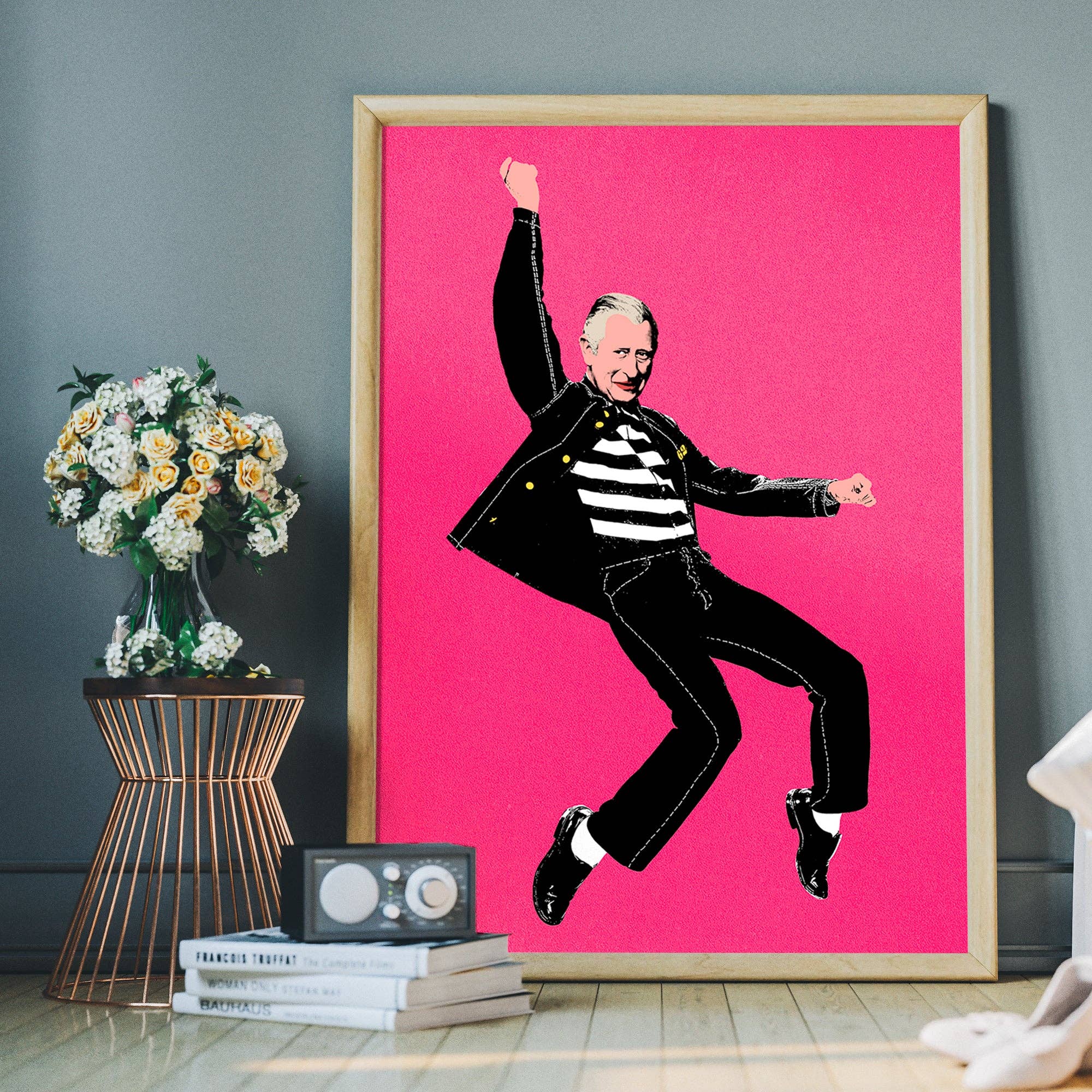 Ink & Drop - Wholesale Art Print - King Elvis Charles III Warhol Style Print3