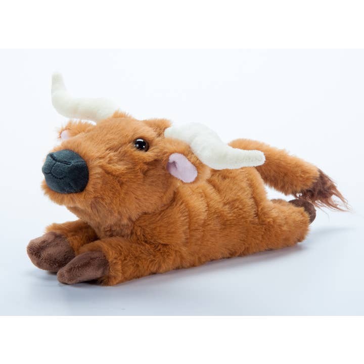 10" (23cm) Slapstix Longhorn Cow Plush Slap Bracelet Farm/Barnyard Animal for wholesale by The Petting Zoo