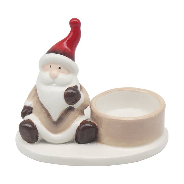 Porte-bougie chauffe-plat de Noël Père Noël pour la vente par Joe Davies