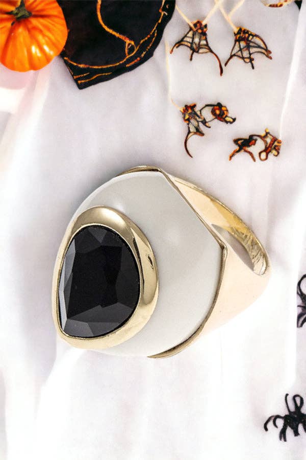 Andrea Bijoux - Wholesale Cocktail/Statement Ring - Faceted Stone Accent Ring5