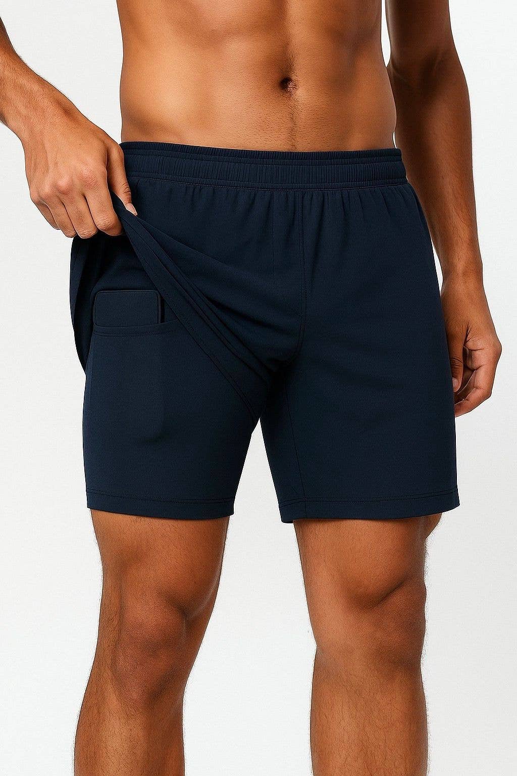 Galaxy By Harvic - Vendita all'ingrosso Pantaloncini sportivi - Uomo - Pantaloncini da corsa da uomo 2 in 1 elasticizzati ad asciugatura rapida con fodera11