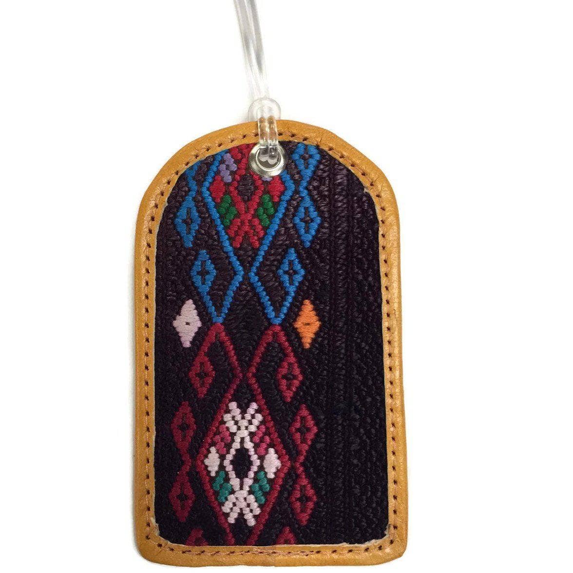 Lumily - Wholesale Luggage Tag - Huipil Up-cycled Textile Luggage Bag Tag - Guatemala4