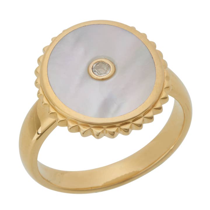 Halcyon Shield Ring for wholesale by Murkani Jewellery