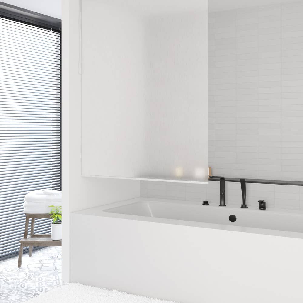 TROPIK HOME – wholesale Shower curtain – Shower Curtain Roller Blind with bracket fittings, 100cm0