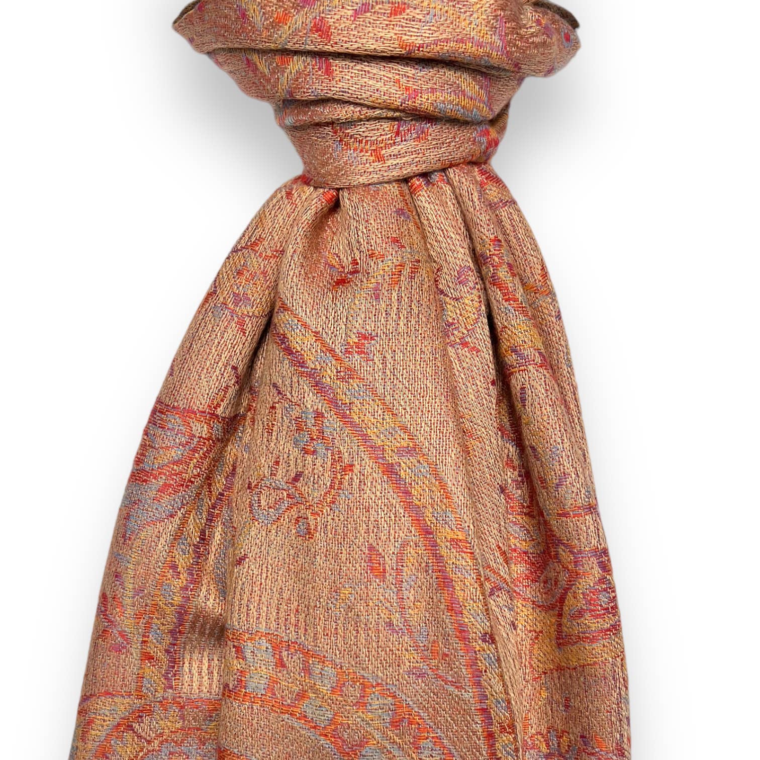 London Scarves - Vendita all'ingrosso Sciarpa - Donna - Pashmina jacquard con stampa paisley e frange25