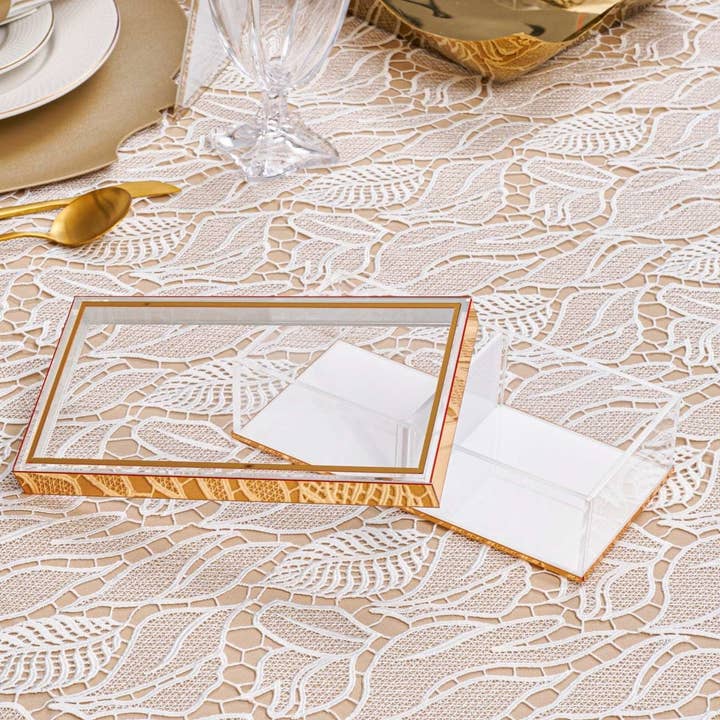 Waterdale Collection - Wholesale Tablecloth - Leaf Lace Tablecloth