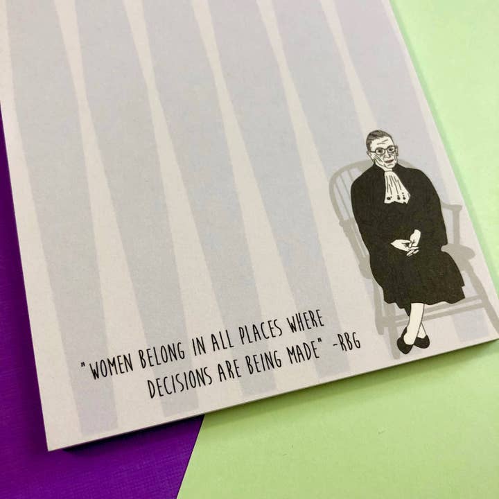 The Card Bureau - Wholesale Notepad - Ruth Bader Ginsburg Quote Notepad4