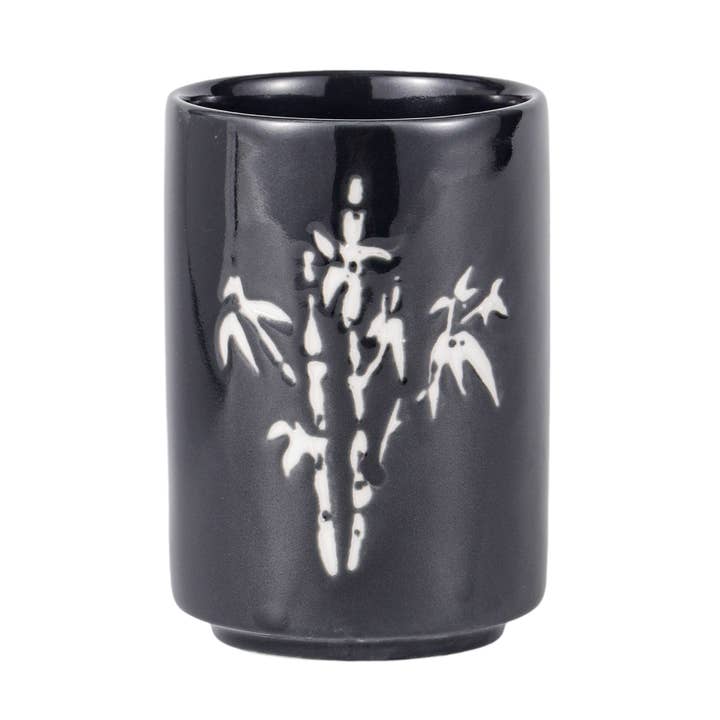 Bamboo Yunomi Style Tea Cup Reactive Glaze 10 fl oz (12/72) for wholesale by Urban Tokyo