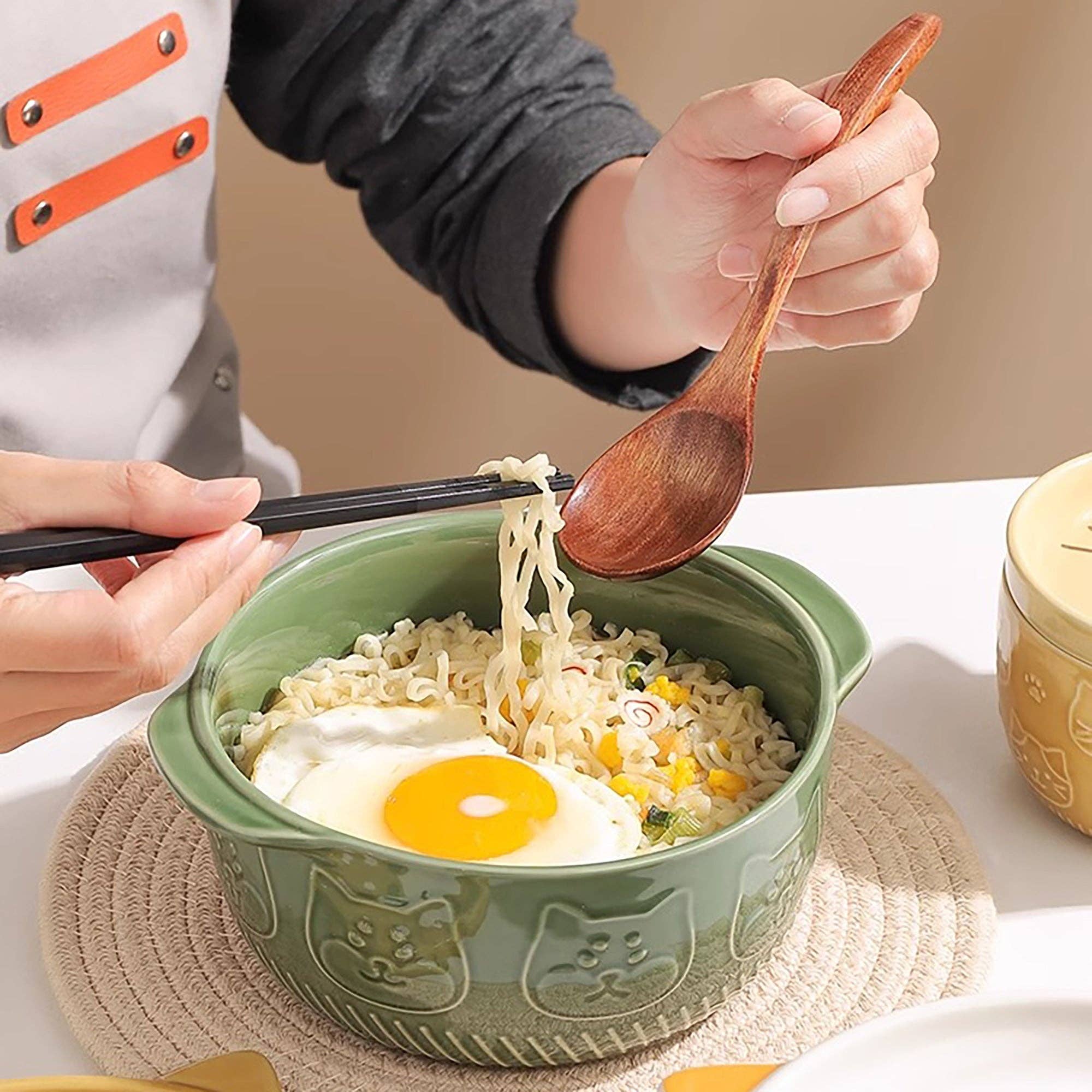 MinoCraft - Vendita all'ingrosso Ciotola - Adorabili ciotole per ramen con disegni di Shiba Inu e gatti5