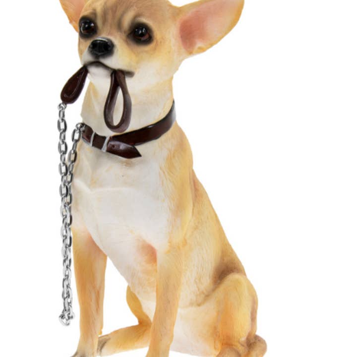 Chihuahua large 18cm quality lifelike Leonardo ornament figurine, gift boxed for wholesale by Animal Crackers
