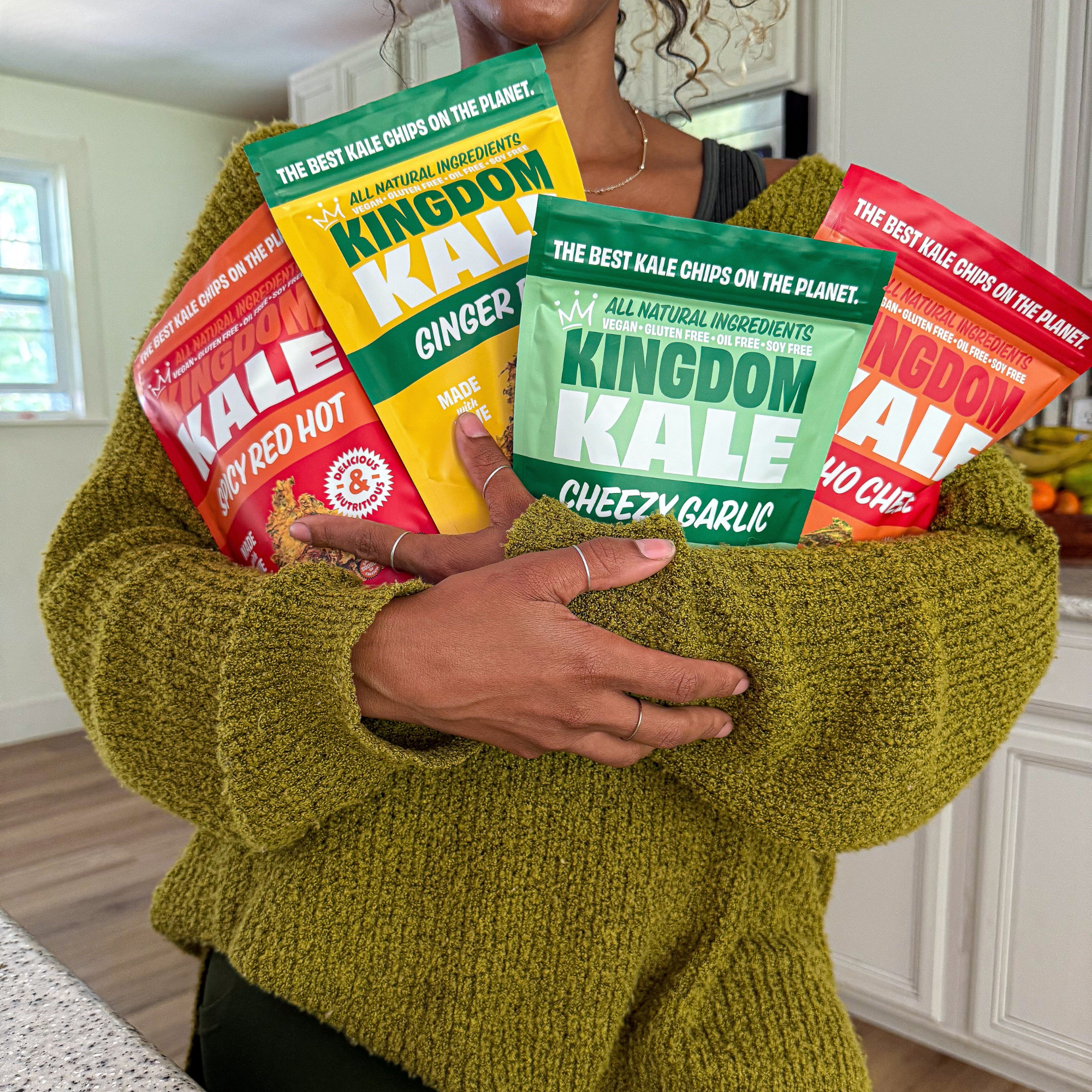 Kingdom Kale - Wholesale Chips - Ginger Date Kale Chips - Vegan, Gluten-Free, Non-GMO7