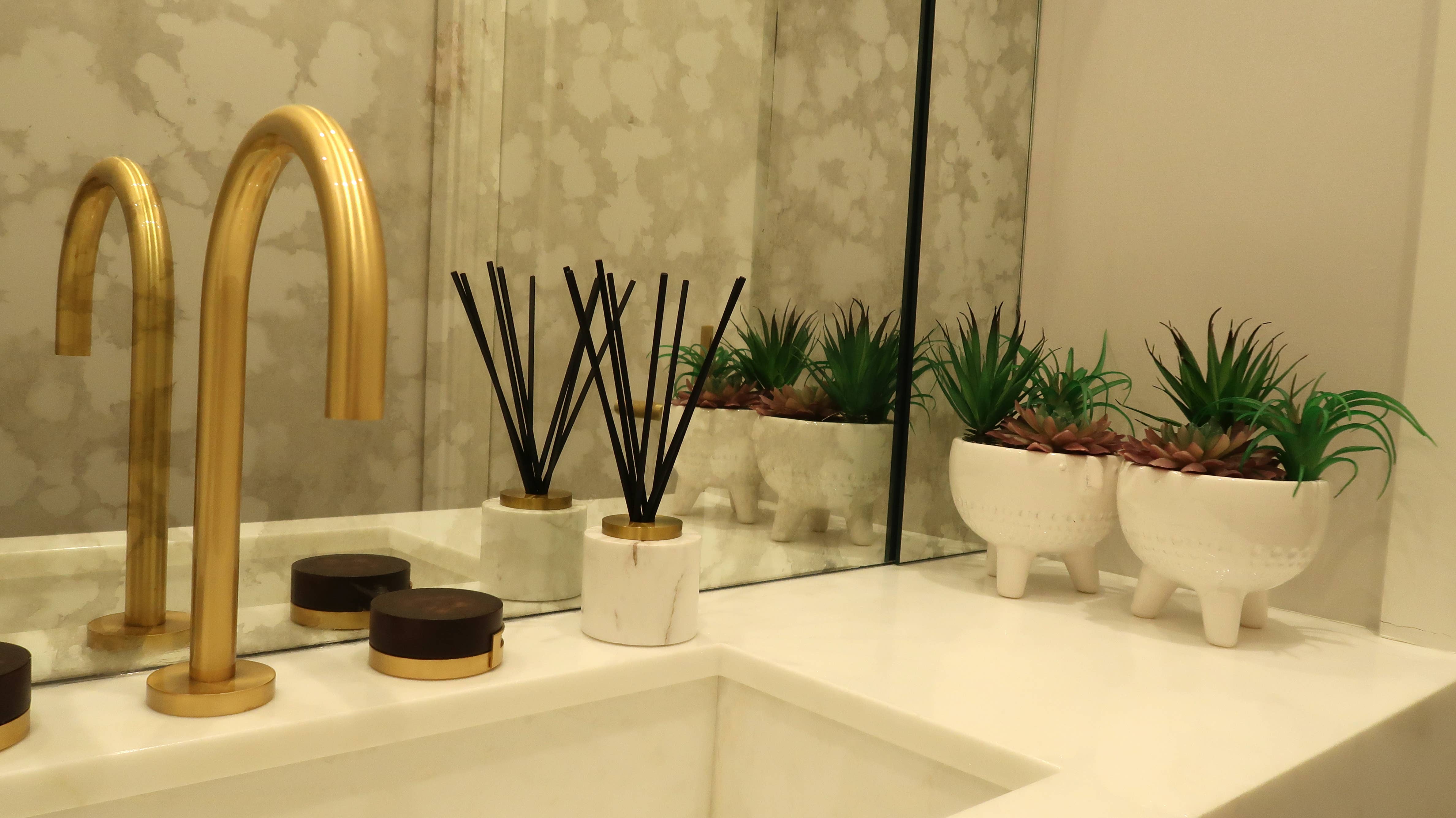 VIVIENCE - Vente Diffuseur à tiges - Diffuseur à lames en marbre blanc5