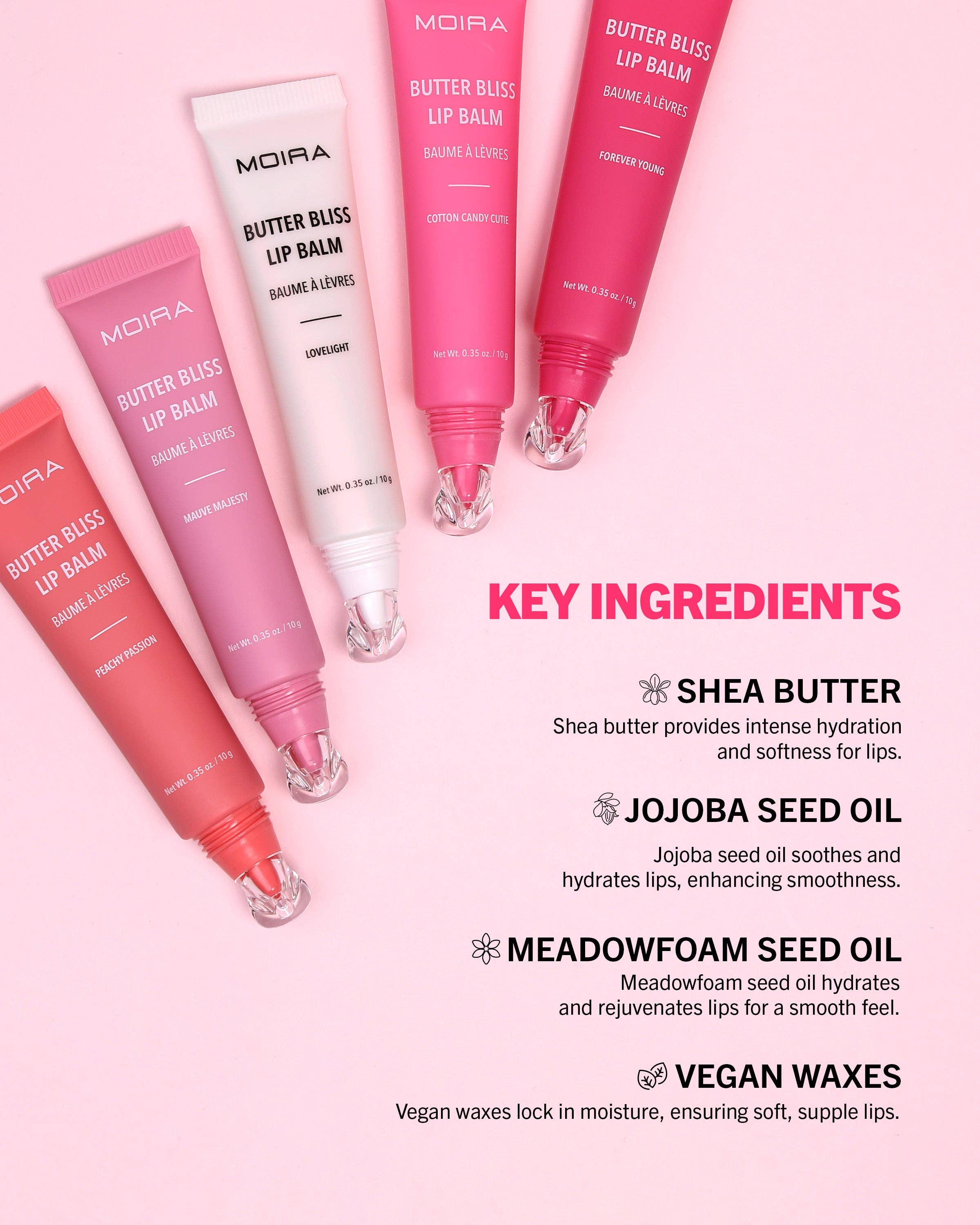 Moira Cosmetics - Wholesale Lip Balm - Butter Bliss Lip Balm (017, Rosewood Glow)3