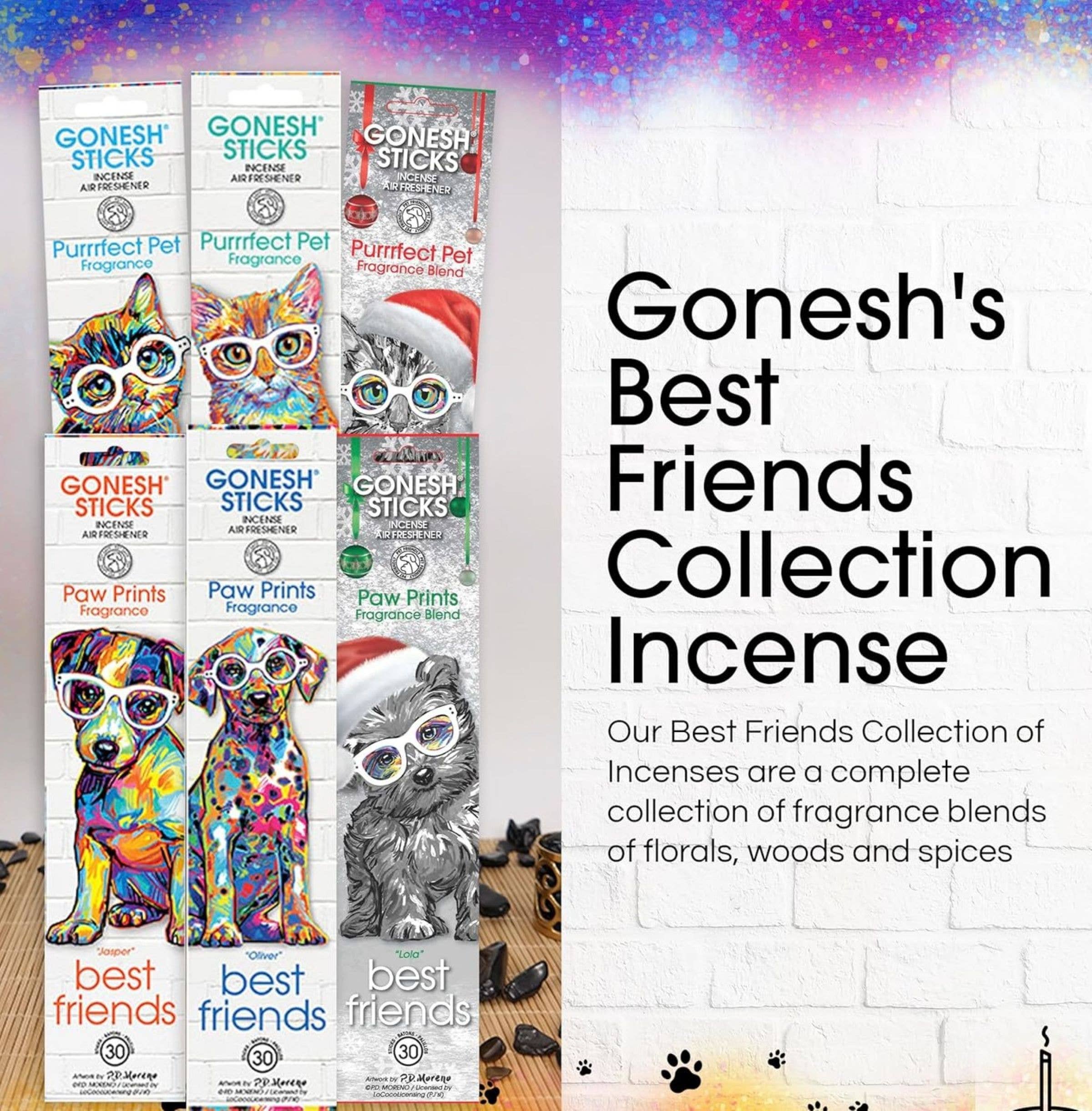 Gonesh - Wholesale Incense - Incense Sticks: Molly Cat - Purrrfect Pet1
