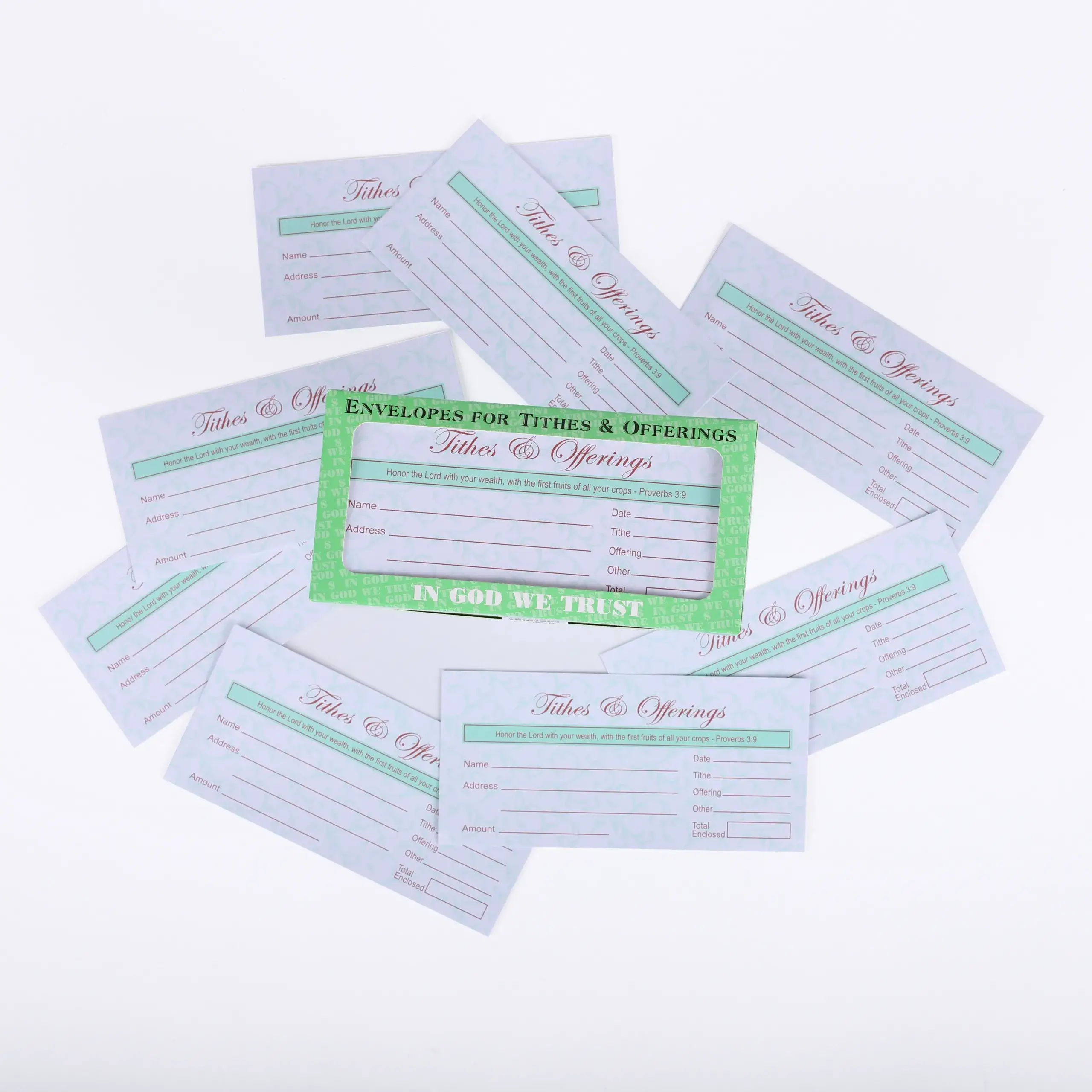 Swanson Christian Products - Wholesale Envelopes - Offering Envelope Tithes & Offering Proverbs 3:9 100Ct3
