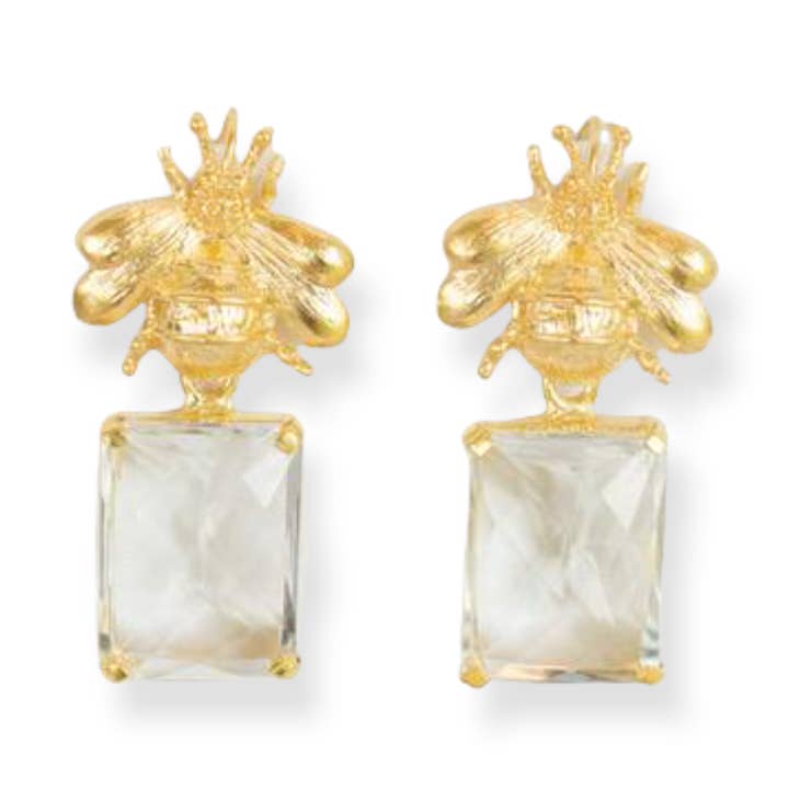 Bumble Bee Crystal Earring for wholesale by Sissy Yates Designs