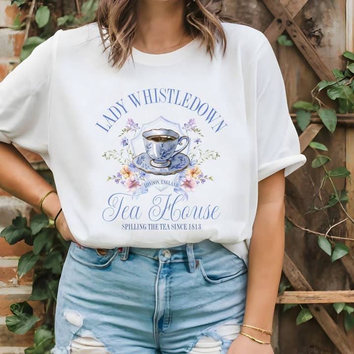 CVH DREAMY LTD - Wholesale T-Shirt (Graphic) - Women's - Lady Whistledown Shirt, Bridgerton Spill The Tea Since 1813