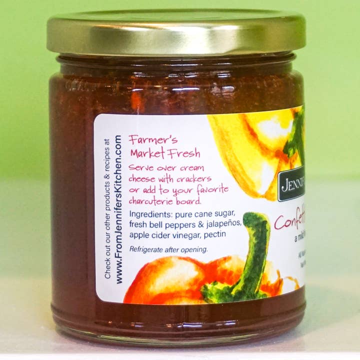 Jennifer's Kitchen - Wholesale Jam/Jelly - Confetti Pepper Jelly - 11 oz - CASE of 125