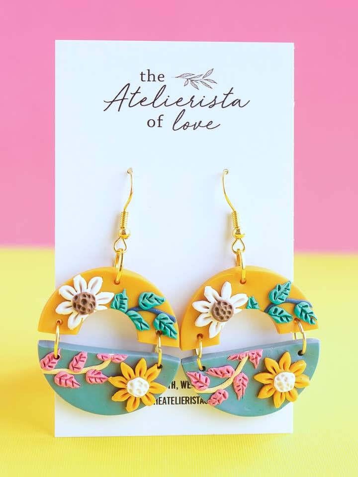 Yellow and Blue Floral Mix Match for wholesale by The Atelierista Of Love