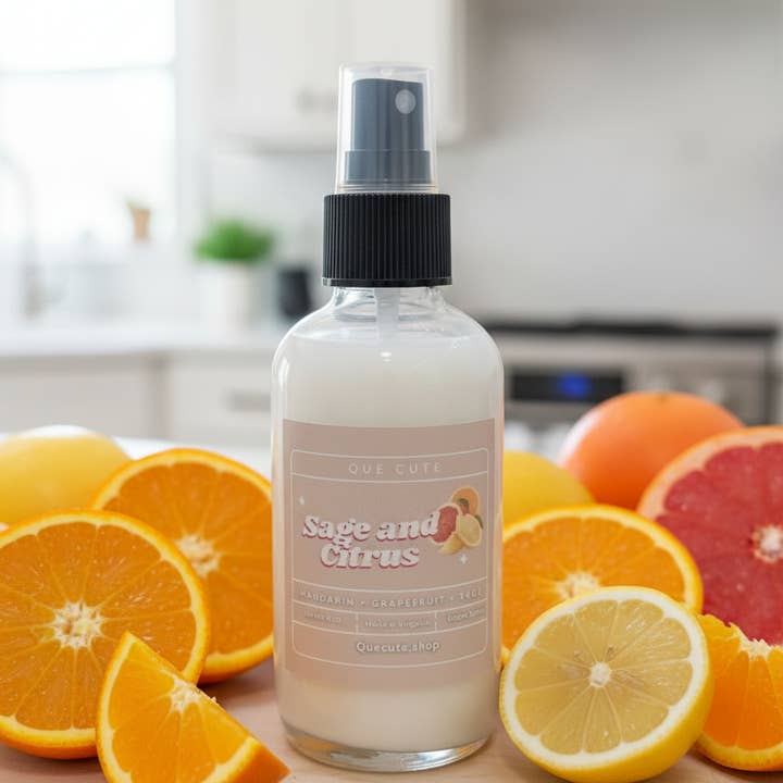 Spray de Quarto + Linho de Sálvia e Cítricos de 4 Oz por atacado de Que Cute