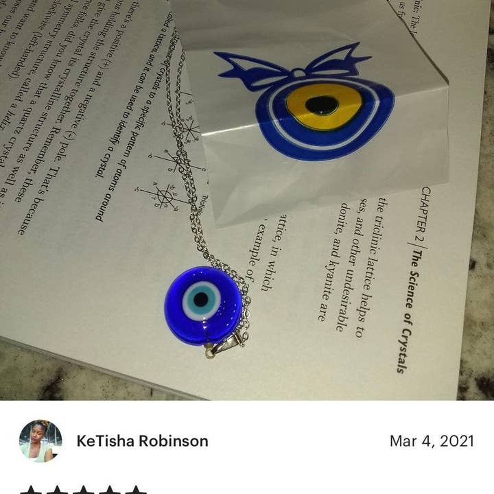 Evileyefavor – wholesale Hänge-/berlockhalsband – Läckert silverhalsband med grekiskt blått glas onda öga3