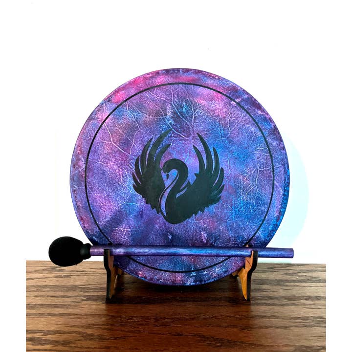 inRhythm - Vendita all'ingrosso Strumenti musicali - Tamburo Shamanic Swan Frame con espositore illuminato4
