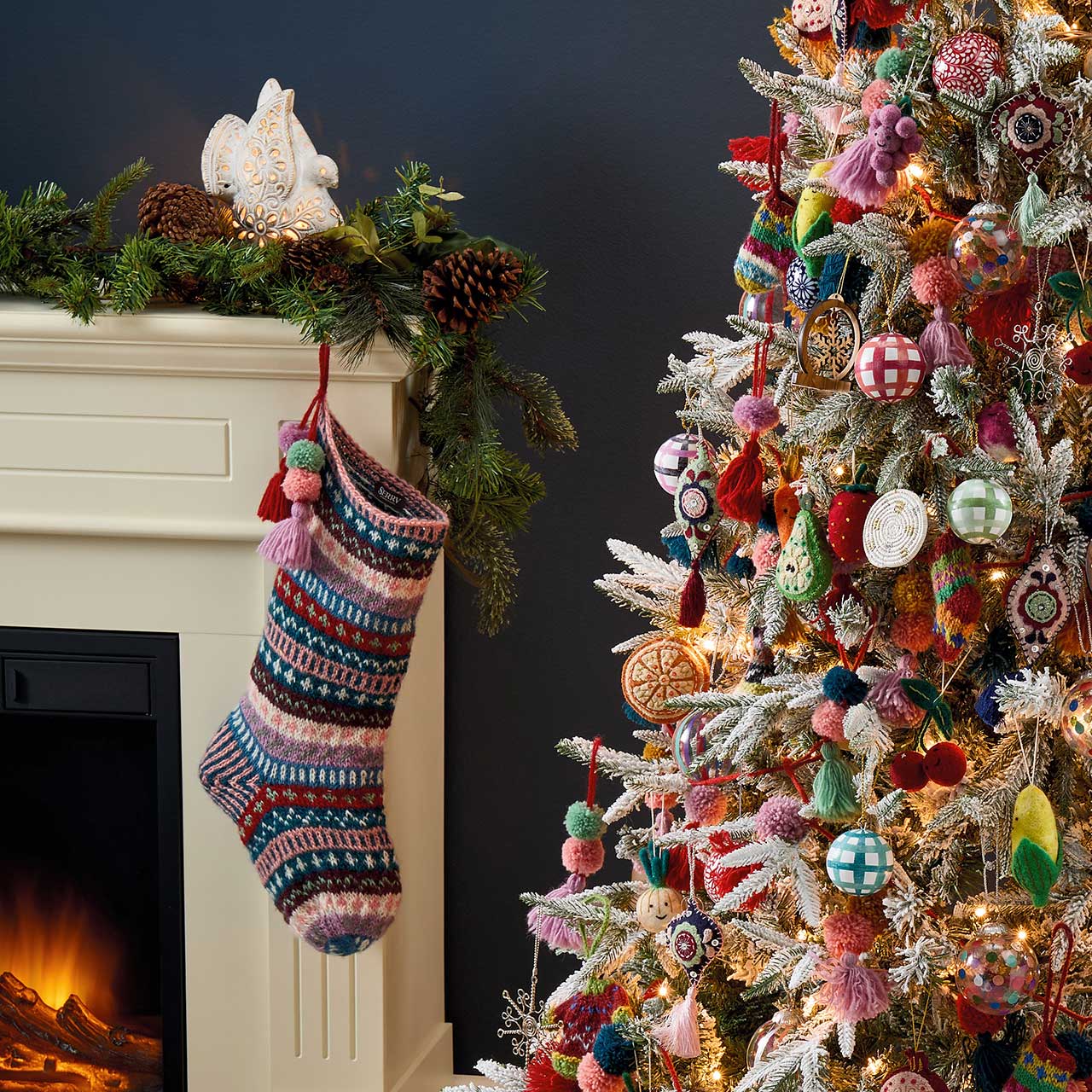 SERRV International - Wholesale Holiday Stocking - Folklore Knit Stocking1