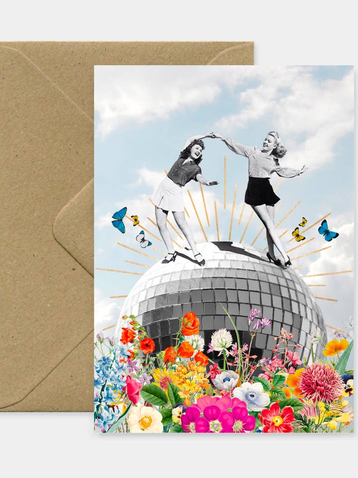 “Let's dance” greeting card for wholesale by Flora Florae