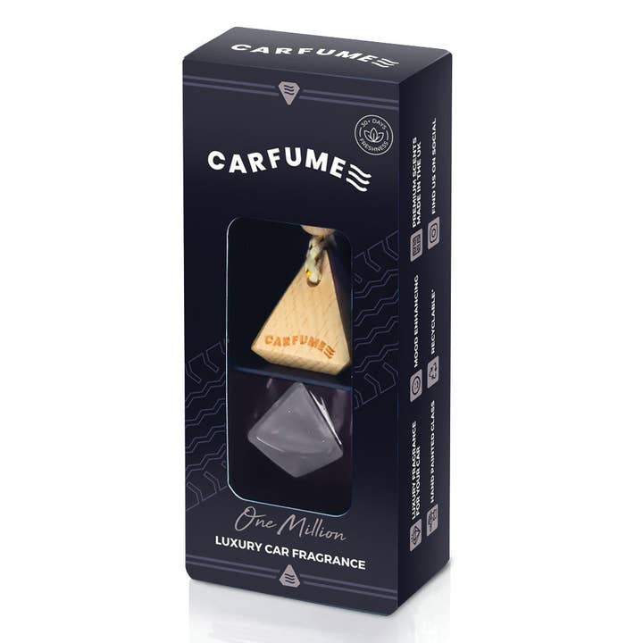 Carfume - Wholesale Car Freshener - Unisex - Carfume Car Air Freshener - Frosted Black One Million