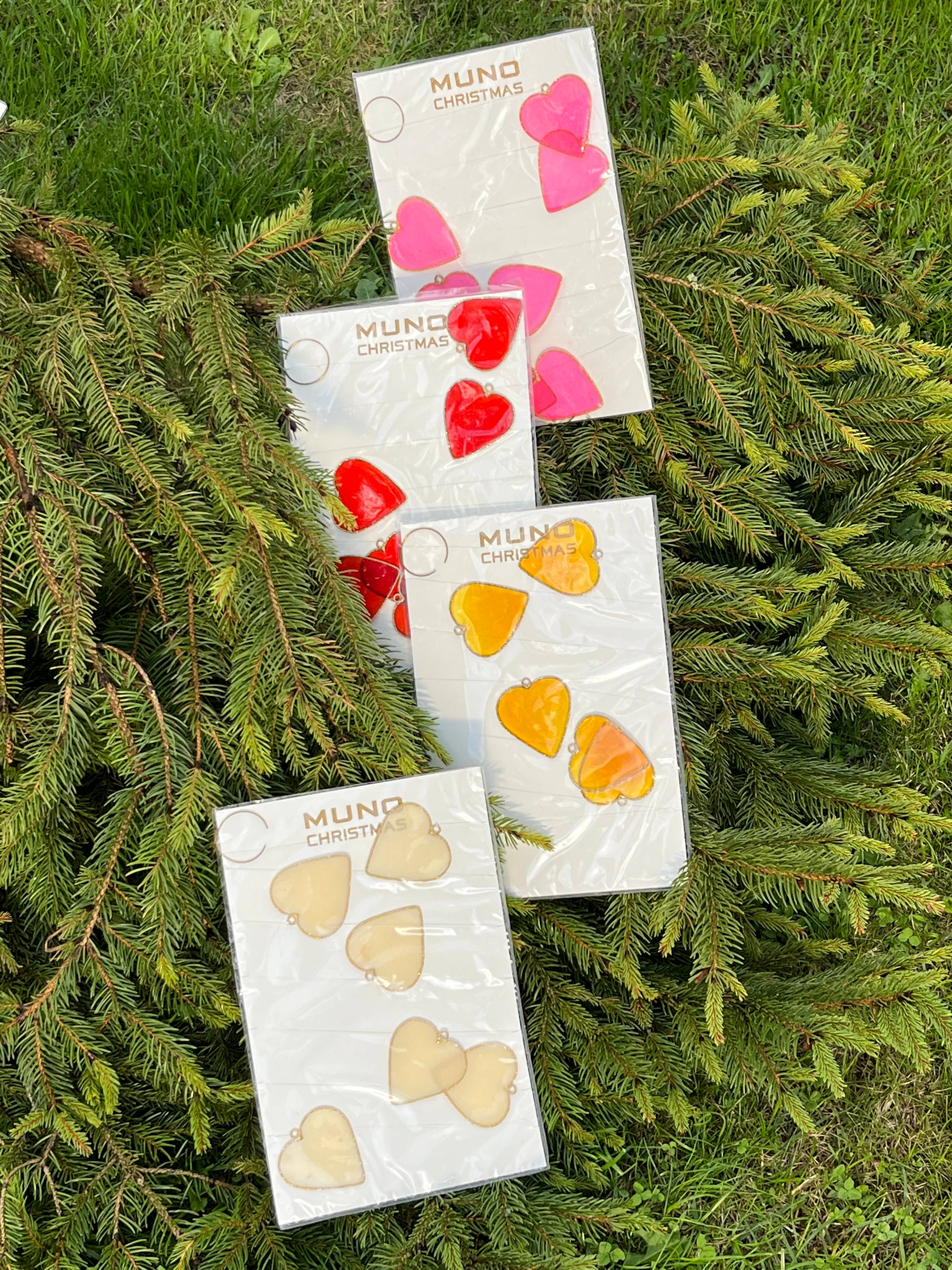 Muno - Wholesale Bunting/Garland - Set of 13 stars & hearts Christmas garlands5