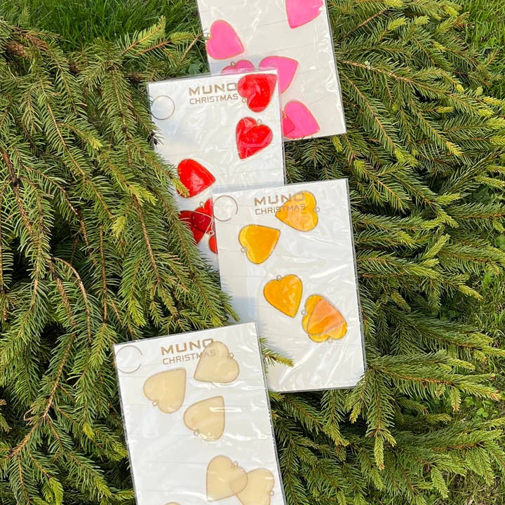 Muno - Wholesale Bunting/Garland - Set of 13 stars & hearts Christmas garlands5