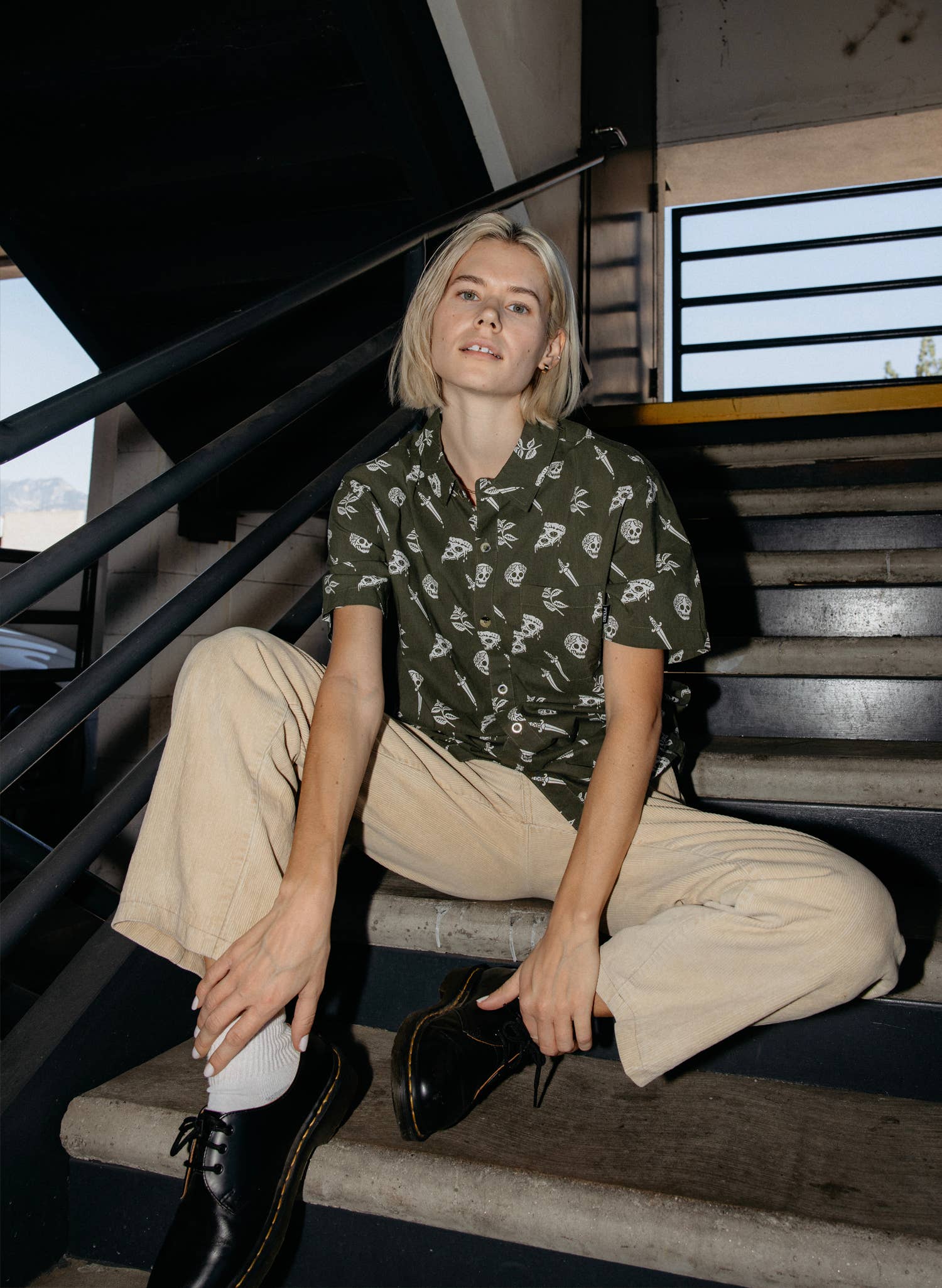 Pyknic - Vente Chemise à col boutonné – unisexe - Chemise décontractée boutonnée Pizza Slayer unisexe8